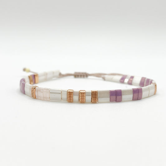Bracelet Tila mauve