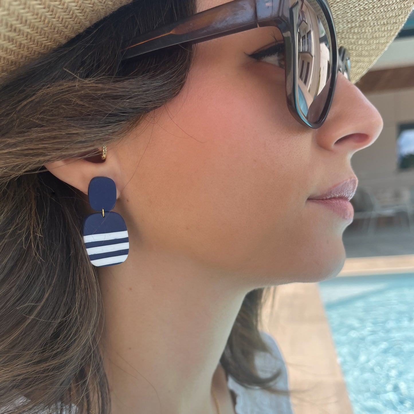 Boucles d'oreilles Marine