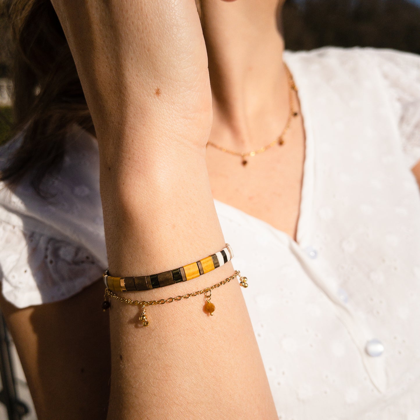 Bracelet Tila Moutarde